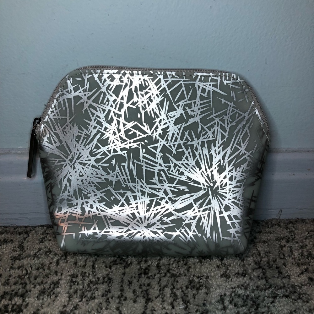 MAC Blue & Silver Mini Make Up Bag